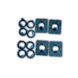 Kit senzori parcare OEM LOOK cu display LED si INELE ADAPTOARE PENTRU MONTARE UNGHIULARA PTS411M7 CarVision