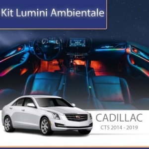 Lumini ambientale dedicate Cadillac CT5 set complet control telefon sau sistem original