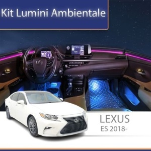 Lumini ambientale dedicate Lexus ES 2018-2020 set complet control telefon sau sistem original