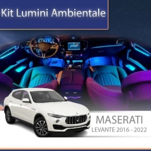 Lumini ambientale dedicate Maserati Levante 2016-2022 set complet control telefon sau sistem original