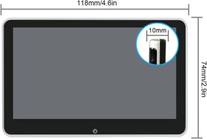 MONITOR AUTO TETIERA ECRAN IPS 8'' TOUCHSCREEN SD USB MIRROR LINK AV OUT COD EDT-Travelmate8 - Img 5
