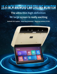 Monitor plafon Cu Android Octacore 3+32GB Video Ecran 15.6 inch HD 1080P IPS WIFI Intrare HDMI USB SD LEDURI AMBIENTALE! MONTAJ CALIFICAT IN TOATA TARA!