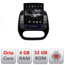 NAVIGAȚIE ANDROID 10 DEDICATA RENAULT CAPTUR ECRAN CAPACITIV TIP TESLA 9,7" PROCESOR OCTACORE 4GB RAM 32GB MEMORIE INTERNA DVR CARKIT BLUETOOTH MIRROR LINK MODEL TESLA KIT-CAPTUR+EDT-E709