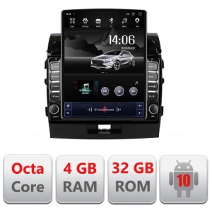 NAVIGAȚIE ANDROID 10 DEDICATA TOYOTA LAND CRUISER L200 2008-2015 ECRAN CAPACITIV TIP TESLA 9,7" PROCESOR OCTACORE 4GB RAM 32GB MEMORIE INTERNA DVR CARKIT BLUETOOTH MIRROR LINK MODEL TESLA KIT-381+EDT-E710