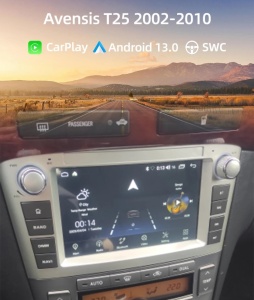 NAVIGATIE ANDROID 13 DEDICATA TOYOTA AVENSIS T25 2002-2008 ECRAN QLED 7" SIM 4G WIFI PROCESOR OCTA CORE 6GB RAM 64GB MEMORIE INTERNA SUNET DSP DVR CARKIT BLUETOOTH CARPLAY ANDROID AUTO WIRELESS GPS WAZE MODEL PREMIUM OEM LOOK