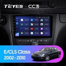 Navigatie Auto Teyes CC3 2K 360 Mercedes-Benz E Class W211 2002-2009 6+128GB 9.5" QLED Octa-core 2Ghz Android 4G Bluetooth 5.1 DSP