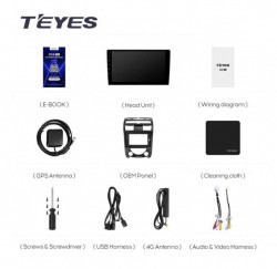 NAVIGATIE AUTO TEYES CC3L SSANGYONG REXTON 2 Y250 2006-2012 4+32GB 10.2" IPS OCTA-CORE 1.6GHZ, ANDROID 4G BLUETOOTH 5.1 DSP