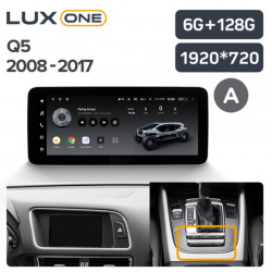 NAVIGATIE AUTO TEYES LUX ONE AUDI Q5 8R 2008-2017 6+128G 12.3” IPS OCTA-CORE 2.0 GHZ ANDROID 4G DSP BLUETOOTH 5.1
