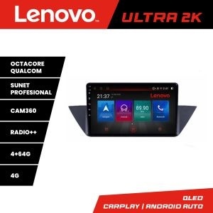 Navigatie BMW X1 E84 Lenovo Kit-219 cu Android Radio Bluetooth internet 8 core QLED Qualcomm 4+64 360 KIT-219+ULTRA-10-4+64