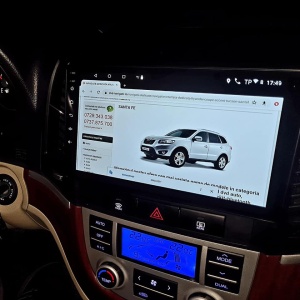 NAVIGATIE CARPAD ANDROID 10 DEDICATA HYUNDAI SANTA FE 2006-2012 OCTACORE 4GB RAM 64 GB ROM SIM 4G DVR CARKIT BLUETOOTH MIRROR LINK GPS WAZE MODEL WITSON DHS2871 - Img 18