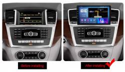 NAVIGATIE CARPAD ANDROID 10 DEDICATA MERCEDES ML W166 GL X166 2012-2015 ECRAN IPS 9