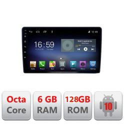NAVIGAȚIE CARPAD ANDROID 10 DEDICATĂ NISSAN NAVARA 2006-2014 ECRAN CAPACITIV OCTACORE 6GB RAM 128GB ROM DVR CARKIT BLUETOOTH MIRROR LINK KIT-NAVARA+EDT-E609