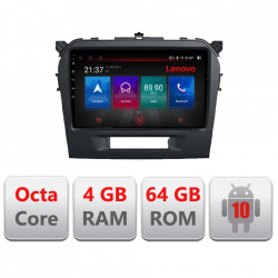 NAVIGATIE CARPAD ANDROID 10 DEDICATA SUZUKI GRAND VITARA 2016-, ECRAN CAPACITIV OCTACORE 4GB RAM 64 GB ROM DVR CARKIT BLUETOOTH MIRROR LINK MODEL LENOVO KIT-2265+EDT-E509-PRO