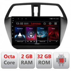 NAVIGATIE CARPAD ANDROID 10 DEDICATA SUZUKI S-CROSS ECRAN CAPACITIV OCTACORE 2GB RAM 32 GB ROM DVR CARKIT BLUETOOTH MIRROR LINK MODEL LENOVO KIT-337+EDT-E509