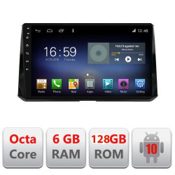 NAVIGAȚIE CARPAD ANDROID 10 DEDICATĂ TOYOTA COROLLA 2019- ECRAN CAPACITIV OCTACORE 6GB RAM 128GB ROM DVR CARKIT BLUETOOTH MIRROR LINK KIT-388-levin+EDT-E610