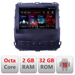 NAVIGATIE CARPAD ANDROID 10 DEDICATA TOYOTA PRADO J120 2002-2009 ECRAN CAPACITIV OCTACORE 2GB RAM 32 GB ROM DVR CARKIT BLUETOOTH MIRROR LINK MODEL LENOVO KIT-j120+EDT-E509