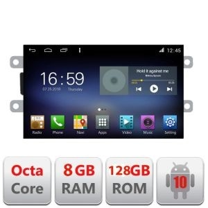 Navigatie Dacia dupa 2012 F-dacia Octa Core cu Android Radio Bluetooth Internet GPS WIFI DSP 8+128GB 4G KIT-Dacia+EDT-E609