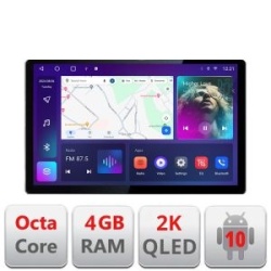 Navigatie dedicata Dacia dupa 2012 N-Dacia Edonav ecran 13" 2K 4+32 Android Waze USB Navigatie 4G 360 Toslink Youtube Radio KI KIT-Dacia+EDT-E413-2K