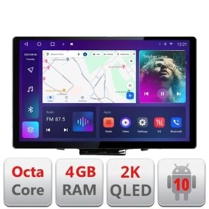 Navigatie dedicata Kia Soul 2020- N-soul Edonav ecran 13" 2K 4+32 Android Waze USB Navigatie 4G 360 Toslink Youtube Radio kit- kit-soul+EDT-E413-2K