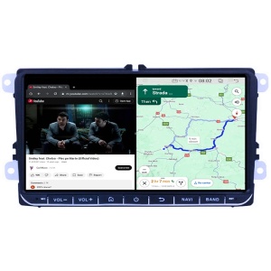 Navigatie dedicata Volkswagen, 4GB RAM 64GB ROM, Quadcore, Android 14, Display QLED, 9", DSP, Carplay&Android Auto, Suport camera AHD - Img 2