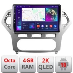 Navigatie Ford Mondeo 2006-2010 C-MONDEO-AC Android Octa Core Ecran 2K QLED GPS 4G 4+32GB 360 KIT-MONDEO-AC+EDT-E410-2K