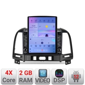Navigatie HHyundai Santa Fe 2007-2012 K-008 ecran tip TESLA 9.7" cu Android Radio Bluetooth Internet GPS WIFI 2+32 DSP KIT-008+EDT-E708