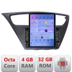 Navigatie Honda Civic 2012-2016 G-civic ecran tip TESLA 9.7" cu Android Radio Bluetooth Internet GPS WIFI 4+32GB DSP 4 KIT-civic+EDT-E709+ctsho006.2+ctmultilead.2+cab-un