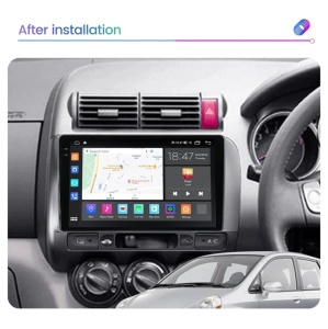 Navigatie Honda Fit Jazz 2004-2008 Android ecran Qled 2K Octa core 4+32 Kit-jazz+EDT-E409-2K