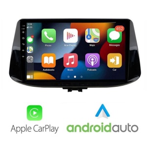 Navigatie Dedicata Hyundai I30 2017-  Ecran 9” Functie Carplay Android Auto Radio Carkit Bluetooth Intrare Camera Marsarier USB Comenzi Volan Model J-1041