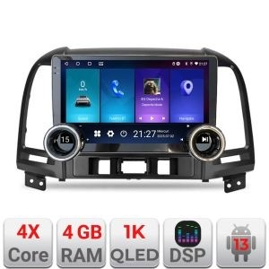 Navigatie Hyundai Santa Fe 2007-2012 Kit-008 Edotec 4+64 10.5 inch Incell 1K android Wifi 5Ghz gps internet KIT-008+EDT-E211-RK