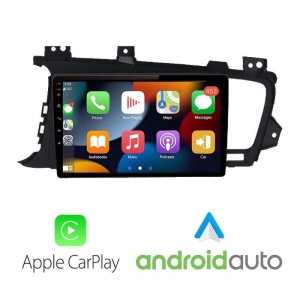 Navigatie Dedicata Kia Optima 2011-2015  Hyundai Santa Fe 2006-2012 Ecran 9” Functie Carplay Android Auto Radio Carkit Bluetooth Intrare Camera Marsarier USB Comenzi Volan Model J-091