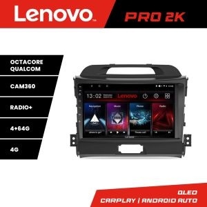 Navigatie Kia Sportage 2010- Lenovo Kit-325 8 core QLED 2K 4+64 360 Android Waze USB Navigatie Internet Youtube Radio KIT-325+PRO-2K-9-4+64