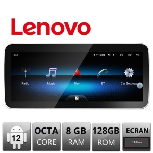 Navigatie Mercedes CLA GLA A G NTG 4.5 intre anii 2012-2015 Lenovo Brillante ecran de 12.3" 4G 8+128 1920x720 LED 360 Android GPS kit-12.3-GLA-N45+D1-PRO-BBA-BZ-8+128