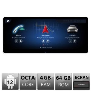 Navigatie Mercedes E W212 2008-2011 NTG4 ecran de 10.25" Android gps 4G 4+64 1920x720 MB-8 12.3+EDT-NTG4-10.25-4+64