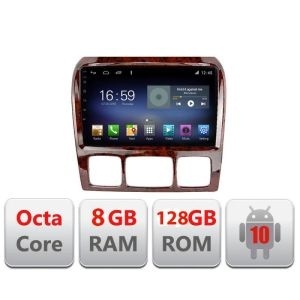 Navigatie MERCEDES S 1998-2005 F-220 Octa Core cu Android Radio Bluetooth Internet GPS WIFI DSP 8+128GB 4G KIT-220+EDT-E609