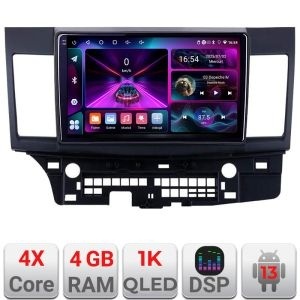Navigatie Mitsubishi Lancer A-037 4+64 InCell Display 1K Android Waze USB Navigatie Internet Youtube Radio KIT-037+EDT-E210-RK