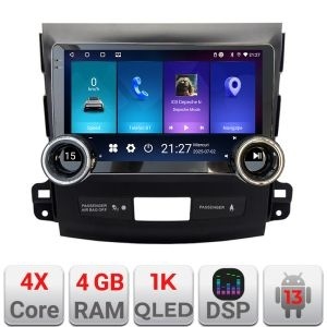 Navigatie Mitsubishi Outlander 2010 Kit-056 Edotec 4+64 10.5 inch Incell 1K android Wifi 5Ghz gps internet Q KIT-056+EDT-E211-RK