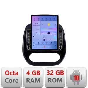 Navigatie Renault Captur G-CAPTUR ecran tip TESLA 9.7" cu Android Radio Bluetooth Internet GPS WIFI 4+32GB DSP 4G Octa KIT-CAPTUR+EDT-E709