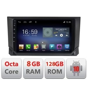 Navigatie Seat Ibiza 2017- F-ibz Octa Core cu Android Radio Bluetooth Internet GPS WIFI DSP 8+128GB 4G KIT-IBZ+EDT-E609