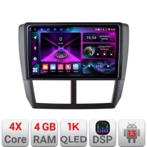 Navigatie Subaru Forester 2007-2013 A-SU01 4+64 InCell Display 1K Android Waze USB Navigatie Internet Youtube Radio KIT-SU01+EDT-E209-RK