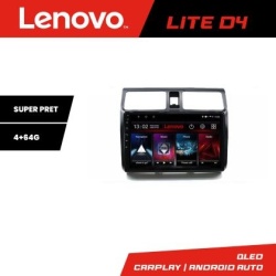 Navigatie Suzuki Swift 2003-2010 Lenovo Kit-SWIFT 4+64 GB Android Waze USB Navigatie Internet Youtube Radio KIT-SWIFT+LITE-D4-10-4+64