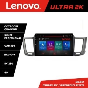 Navigatie Toyota RAV4 2013-2018 M-247 Octa Core Android Radio Bluetooth GPS WIFI/4G DSP 2K 8+128GB 360 Toslink KIT-247+ULTRA-2K-9-8+128