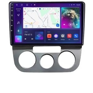 Navigatie VW Golf 5 2004-2010 clima manuala Android radio gps internet quad core 4+64 carplay android auto KIT-golf5-manual+EDT-E310v3 - Img 2