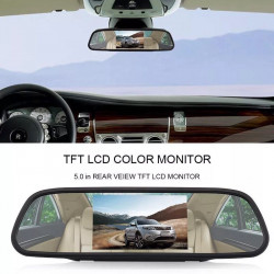 Oglinda Retrovizoare Monitor AHD de 5’’ cu 2 Intrari Video Camera Marsarier / Frontala D706A-AHD