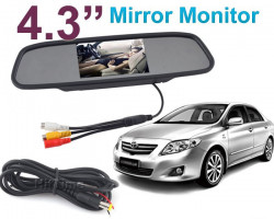Oglinda Retrovizoare Monitor Tft Lcd 4,3’’ 2 Intrari Video Camera Marsarier / Tv Tuner Digital