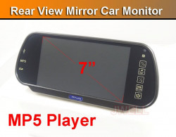 Oglinda Retrovizoare Monitor Tft Lcd 7’’ Player Usb Sd 2 Intrari Video