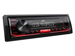 Receptor digital 1-DINJVC KDX162 Aux-in, USB. Compatibil iPhone, Android. Tuner FM. Iluminare taste: rosu.