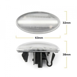Set 2 Semnalizari Aripa Dinamice Peugeot 107, 207, 307, 407, 607, 1007 - D0332