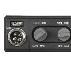 Statie radio CB CRT S Mini Dual Voltage, Alimentare Duala 12/24V, 4W, cu ASQ, AM-FM