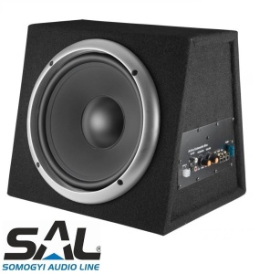 Subwoofer auto activ SAL BS 10/A, 25 cm, Putere 200 W MAX, 100W RMS, 4 Ohm, Incinta dynamic-bass inchisa